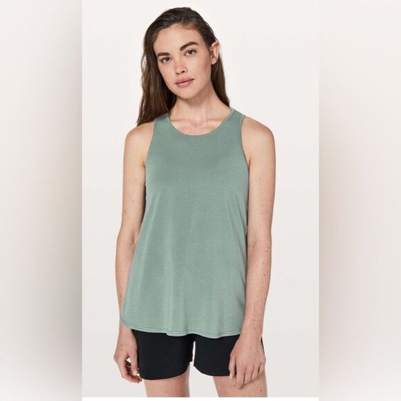 Lululemon Hit The Stride Tank Juniper Size 6 - Picture 8 of 8